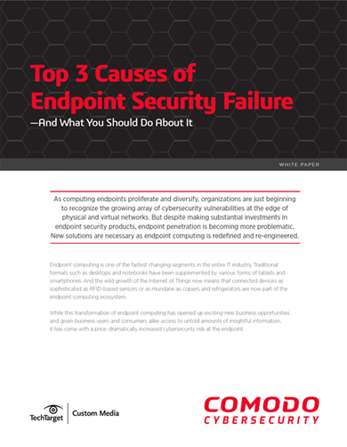 Top 3 causes of endpoint security failure